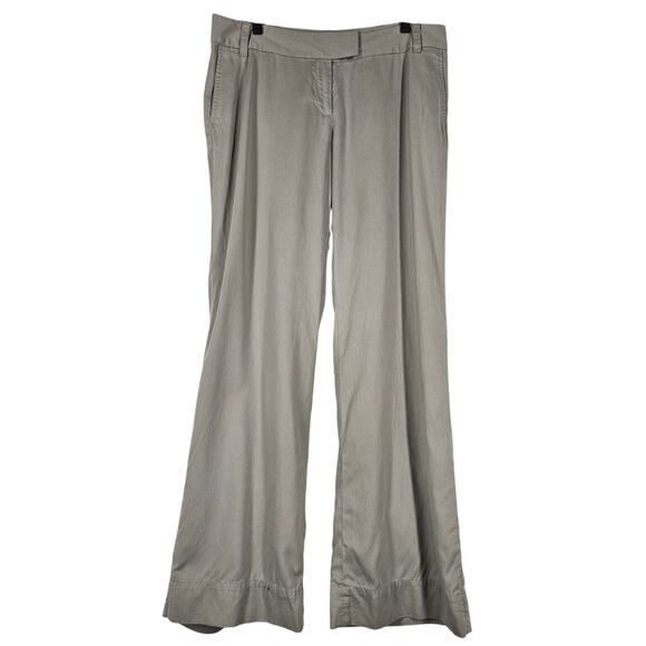 J JILL WOMEN'S KHAKI GENUINE FIT FLARE LEG CHINO DRESS PANTS SIZE 12 - Picture 1 of 13